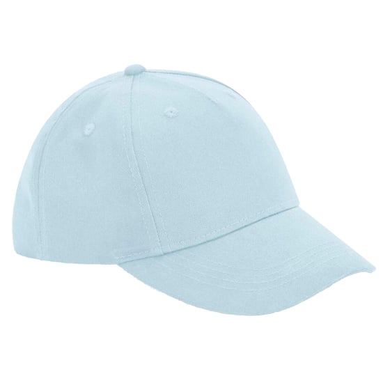 Beechfield 5 Panelen Biologisch Katoenen Baseball Cap (Poederblauw) - Image 1