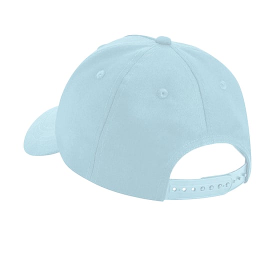 Beechfield 5 Panelen Biologisch Katoenen Baseball Cap (Poederblauw) - Image 2
