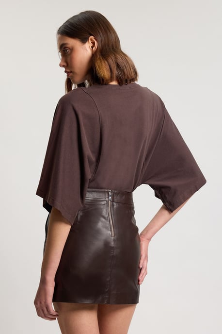 Forever Leather Mini Skirt - Image 2