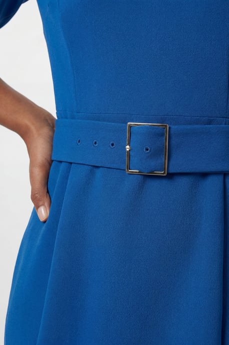 Tailored Roll Neck Pencil Midi Dress - Image 4