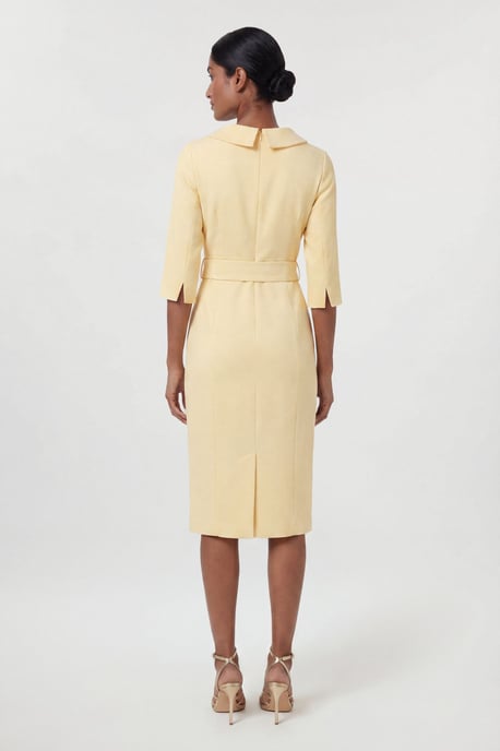 Tailored Roll Neck Pencil Midi Dress - Image 3