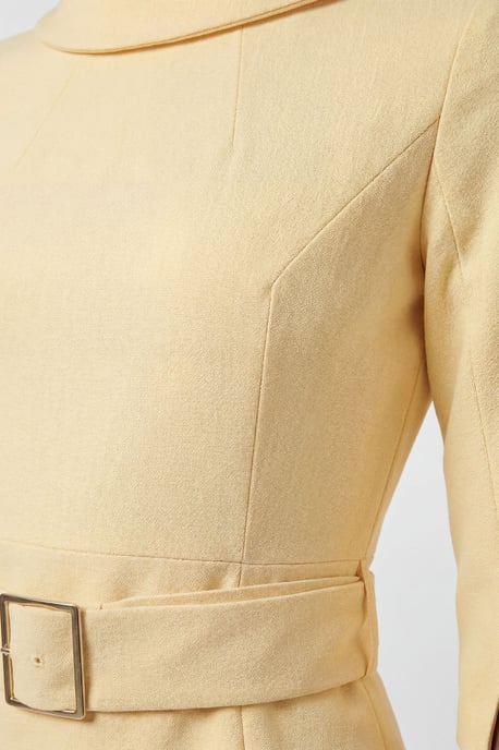 Tailored Roll Neck Pencil Midi Dress - Image 4