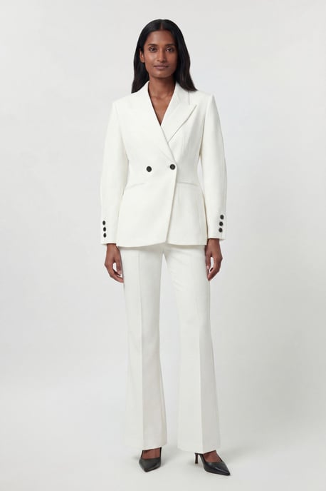 Petite Compact Stretch Sculpted Waist Tailored Blazer - Image 1