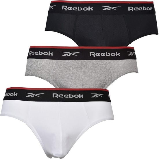 Reebok Heren Wiggins Sports Briefs (Set van 3) (Zwart/Grijs Marl/Wit) - Image 1