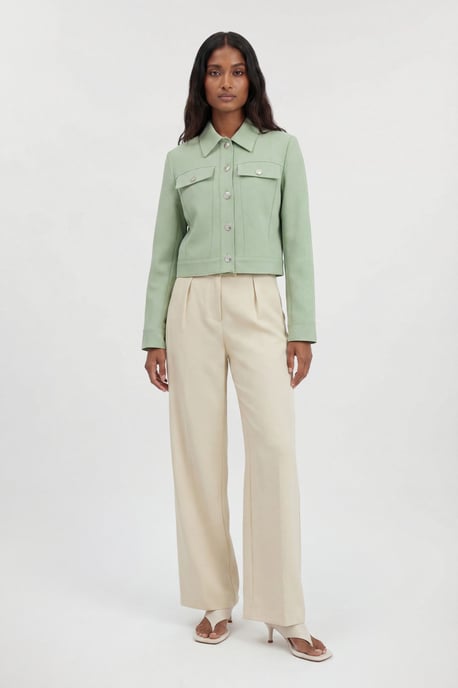Tailored Button Detail Jacket - Image 1