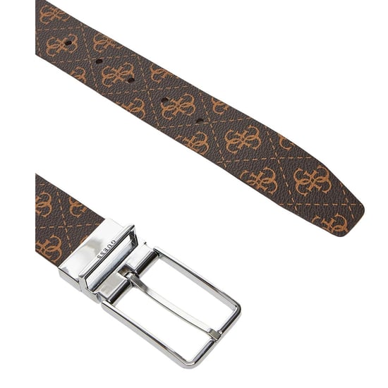 Guess Heren Bmaglo Riem Omkeerbaar rundleer (Beige/Bruin) - Image 2
