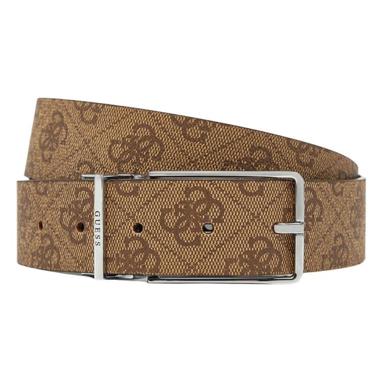 Guess Heren Bmaglo Riem Omkeerbaar rundleer (Bruin) - Image 1