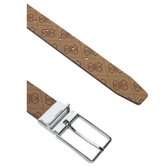 Guess Heren Bmaglo Riem Omkeerbaar rundleer (Bruin) - Image 2