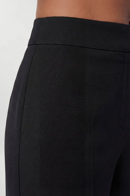 Compact Stretch Tailored Wide Leg Trouser - Image 3