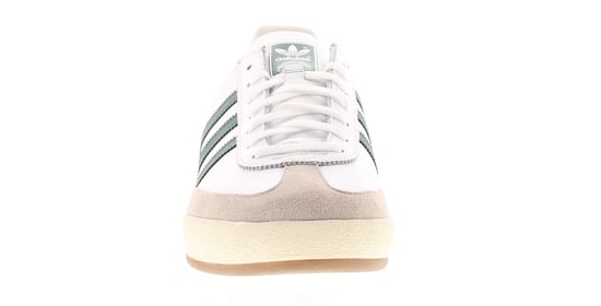 Adidas Originals Mens Trainers Lace Up Jeans Leather 3 Stripe White Green - Image 3