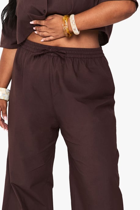 Plus Linen Longline Crop Shirt & Trouser Co Ord - Image 4