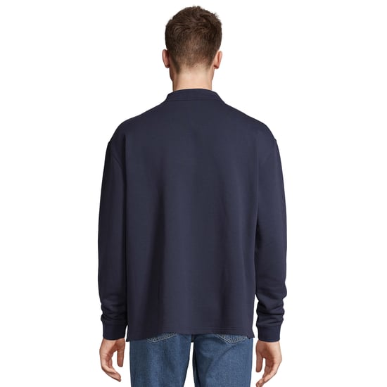SOLS Unisex Vuxen Heritage Polo-Neck Tröja (Fransk Marinblå) - Image 2