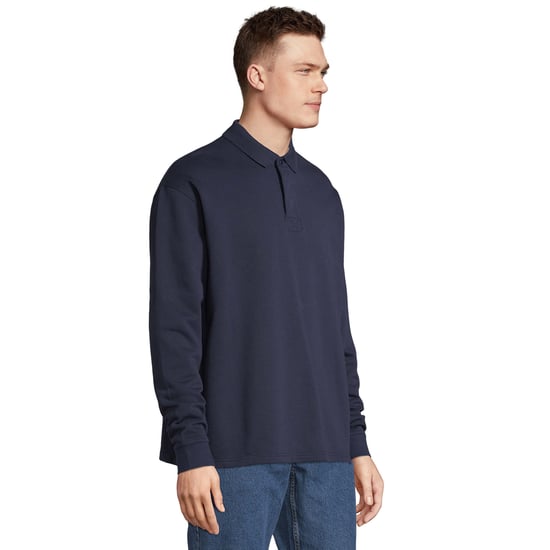 SOLS Unisex Vuxen Heritage Polo-Neck Tröja (Fransk Marinblå) - Image 3
