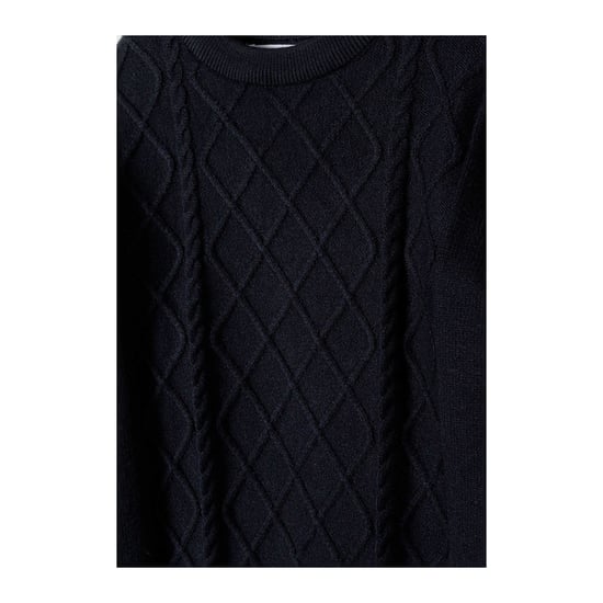 Minoti Jongens Sweatshirt met Kabelgebreide Ronde Hals (Blauw) - Image 3