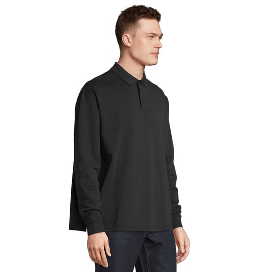 SOLS Unisex Vuxen Heritage Polotröja (Svart) - Image 3