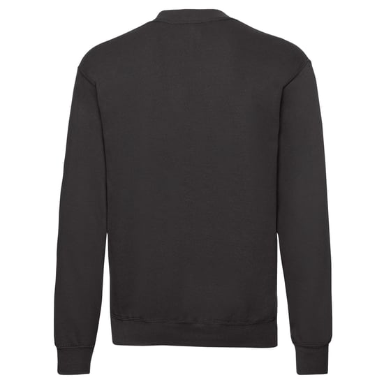 Fruit of the Loom Klassisk Set-in Sweatshirt för herrar (Svart) - Image 2