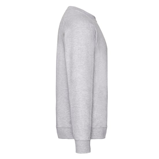 Fruit of the Loom Mens Classic Plain Raglan Sweatshirt (Heather Grey) - Image 3