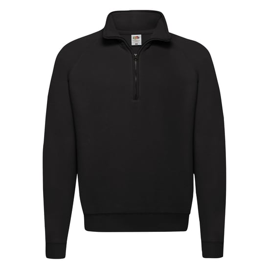 Fruit of the Loom Klassisk sweatshirt med dragkedja för herrar (Svart) - Image 1