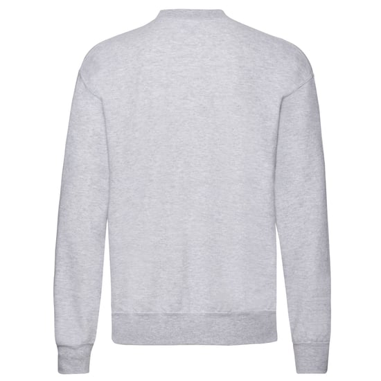 Fruit Of The Loom Mens Classic Heather Set-in Sweatshirt (Dark Grey) - Image 2