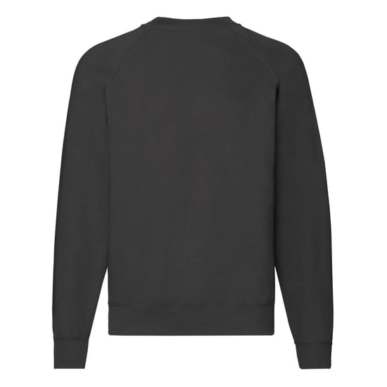 Fruit of the Loom Klassisk raglan-sweatshirt för män (Svart) - Image 2