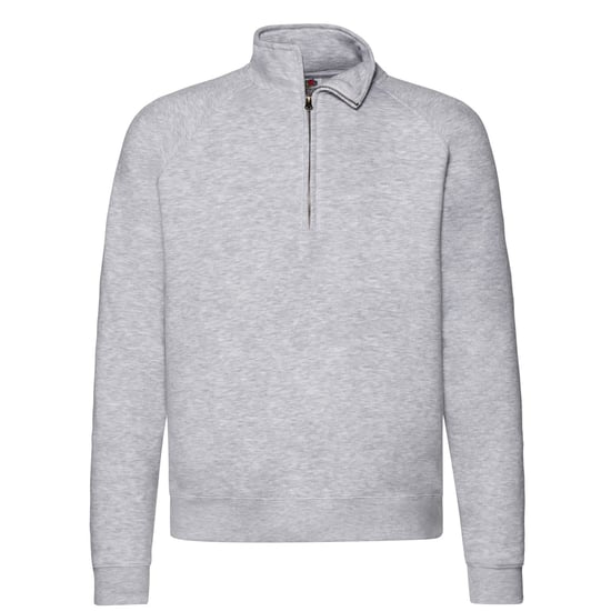 Fruit of the Loom Heren Premium Sweatshirt met Ritssluiting (Heide Grijs) - Image 1