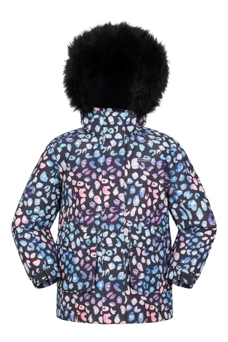 'Ranger' Printed Kids Parka Jacket Water Resistant Warm Cosy Coat Navy - Image 2