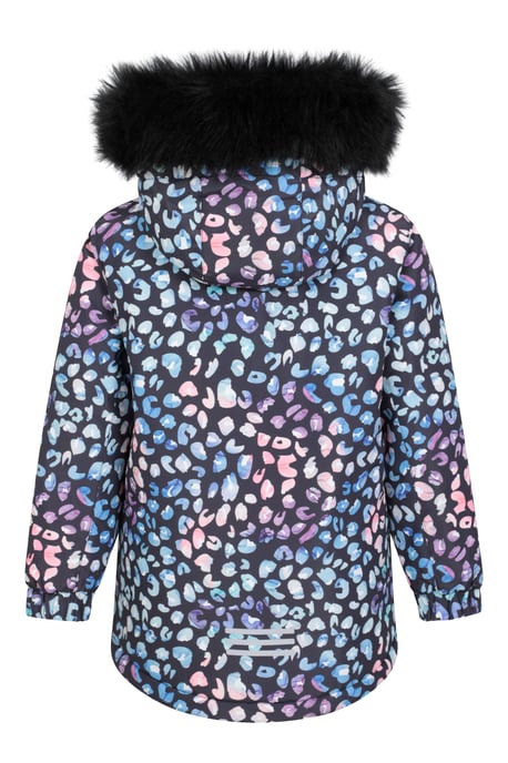 'Ranger' Printed Kids Parka Jacket Water Resistant Warm Cosy Coat Navy - Image 4