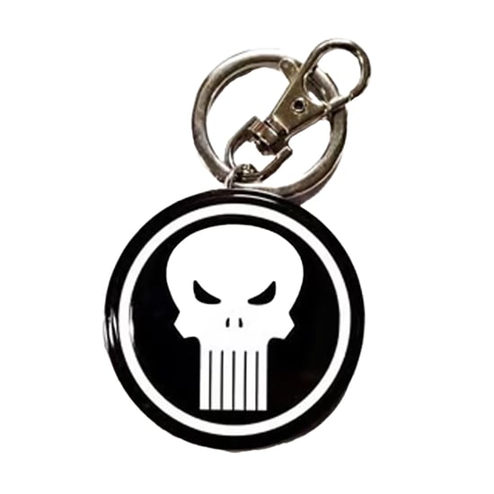 The Punisher Logo metalen sleutelhanger (Zwart) - Image 1