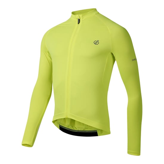 Dare 2B Heren Lightning fietstrui met lange mouwen (Fluro Geel) - Image 3