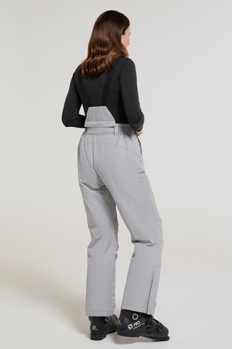 'Moon' Women's Ski Pants Warm Insulated Snow Proof Elastic Waist Winter Trouser Grey - Image 4