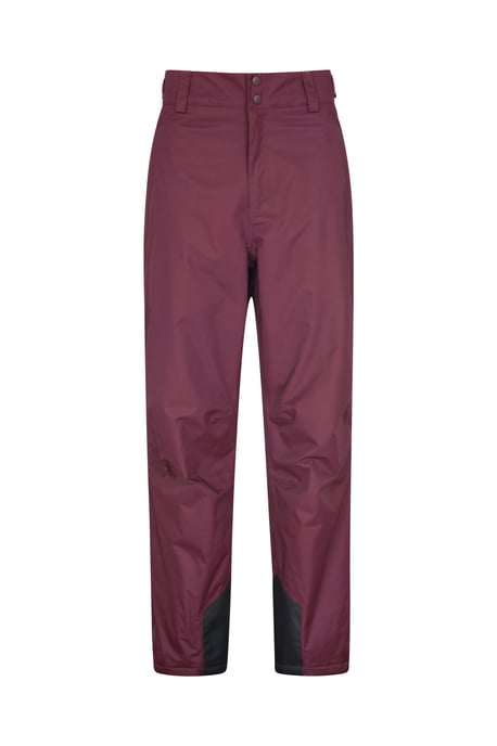 'Gravity' Men's Short Ski Pants Waterproof Adjustable Braces Winter Trousers Burgundy - Image 1