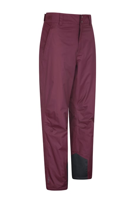 'Gravity' Men's Short Ski Pants Waterproof Adjustable Braces Winter Trousers Burgundy - Image 2