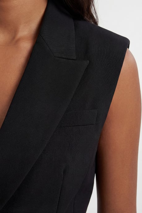 Compact Stretch Tailored Tie Front Waistcoat - Image 4