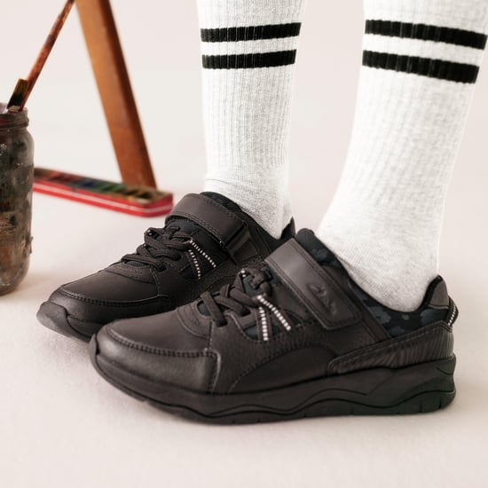 Clowder Stripe Kid Zwarte Leren Schoenen - Image 3