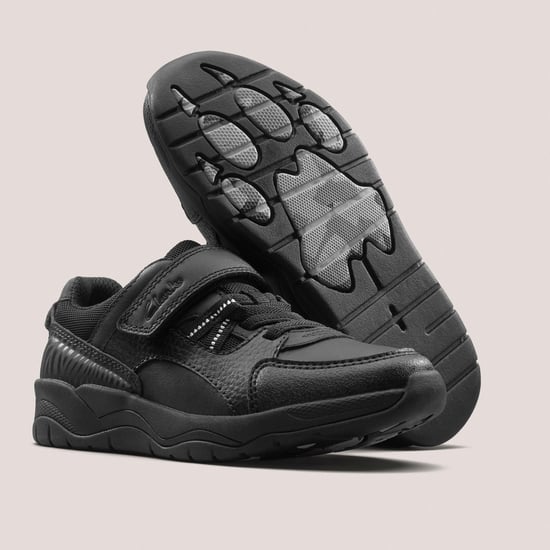 Clowder Stripe Kid Zwarte Leren Schoenen - Image 5