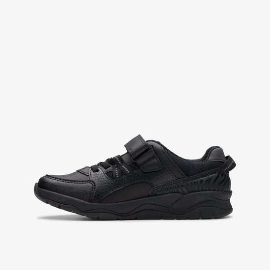 Clowder Stripe Kid Zwarte Leren Schoenen - Image 6