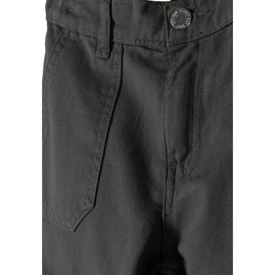 Minoti Effen wijde pijp combatbroek voor meisjes (Grijs) - Image 4