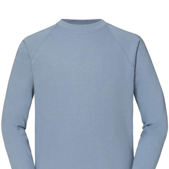 Fruit of the Loom Heren Klassiek Raglan Sweatshirt (Mineraalblauw) - Image 2