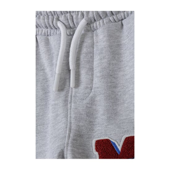 Minoti Jongens Fleece Strepen Joggingbroek (Grijs) - Image 3