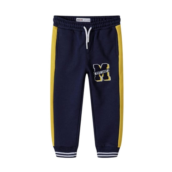 Minoti Jongens Fleece Gestreepte Joggingbroek (Blauw) - Image 1