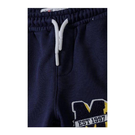 Minoti Jongens Fleece Gestreepte Joggingbroek (Blauw) - Image 3