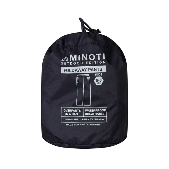 Minoti Platte Packaway Waterdichte Broek voor Kinderen/Kinderen (Blauw) - Image 4