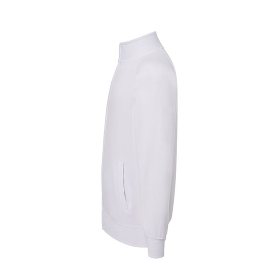 JHK Unisex Adult Plain Full Zip Sweatshirt (White) - Image 3