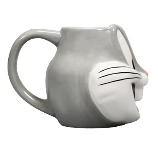 Looney Tunes Mok in de vorm van Bugs Bunny 350ml (Grijs/Wit) - Image 3