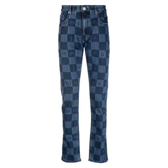 Tommy Hilfiger Heren Denim Leren Badge Jeans (Marine) - Image 1