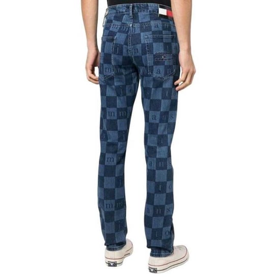 Tommy Hilfiger Heren Denim Leren Badge Jeans (Marine) - Image 2