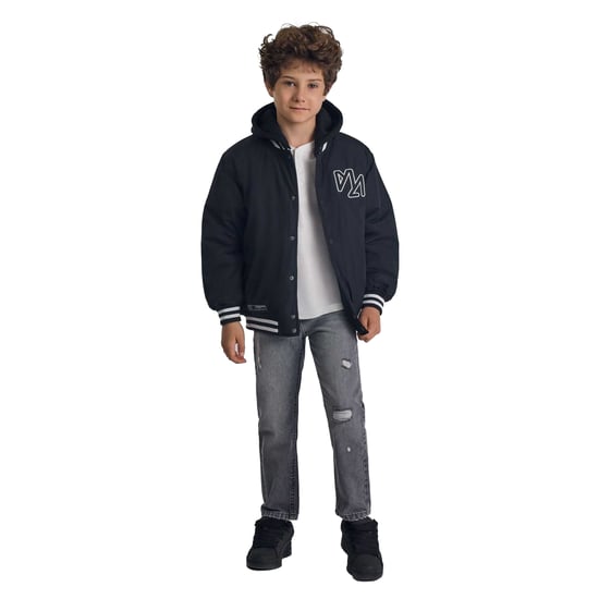 Minoti Jongens Rip & Repair Denim Jeans (Grijs) - Image 4