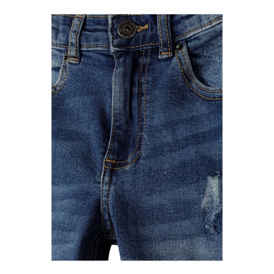 Minoti Rechte jongensspijkerbroek met gescheurde pijpen (Blauw) - Image 3