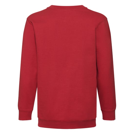 Fruit of the Loom Kinder/Kids Klassiek Sweatshirt met Inzet (Rood) - Image 2