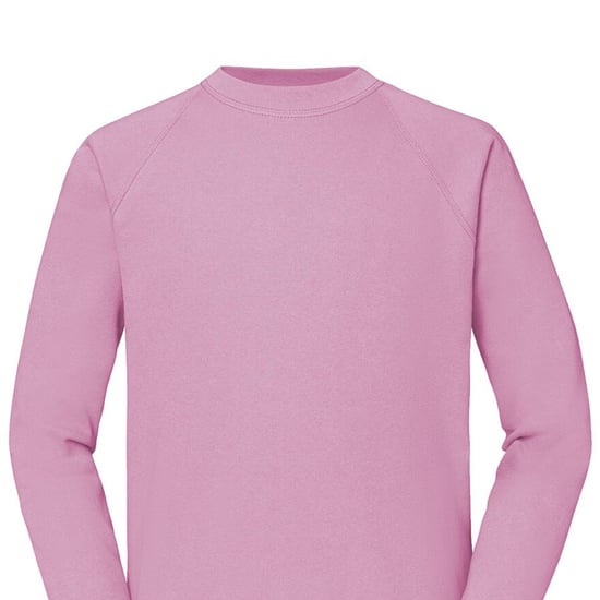 Fruit of the Loom Heren Klassiek Raglan Sweatshirt (Lichtroze) - Image 2